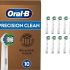 Oral-B iO Ultimate Clean Testine Spazzolino Elettrico, Confezione da 4 Testine di Ricambio Bianche, Rimuove il 100% della Placca, Progettate Esclusivamente per il tuo Oral-B iO  24,30